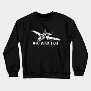 A-10 Warthog Plane  Thunderbolt 2 Aircraft Crewneck Sweatshirt